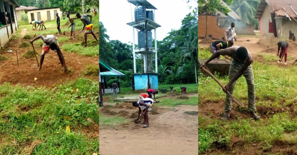 Ya-Kemoh Kpukumu Krim Chiefdom Youths Embarks on Township Cleaning Exercise