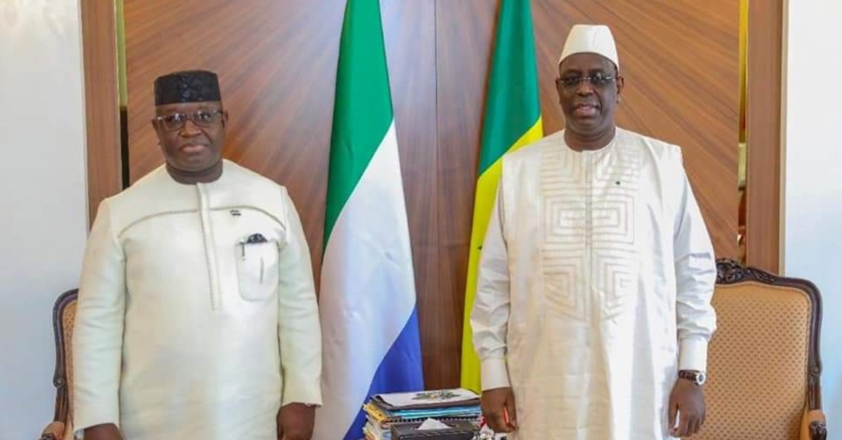 Senegal’s President Macky Sall Holds Closed-Door Meeting with President Bio