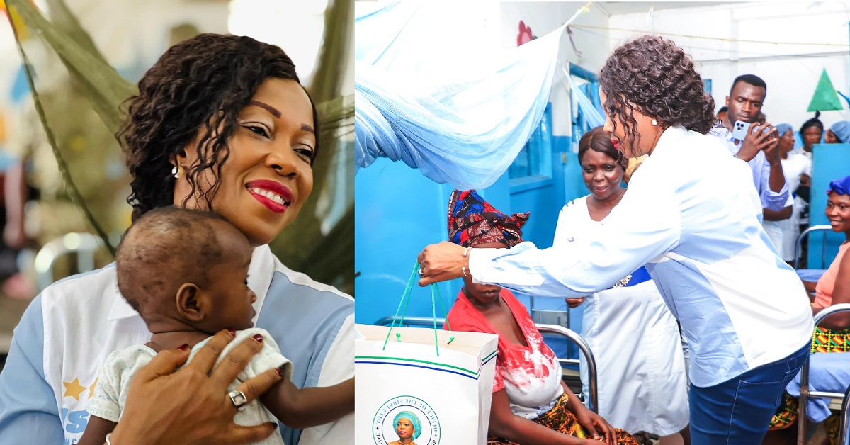 First Lady Fatima Bio Spreads Christmas Joy to Hospitalized Children Across Freetown