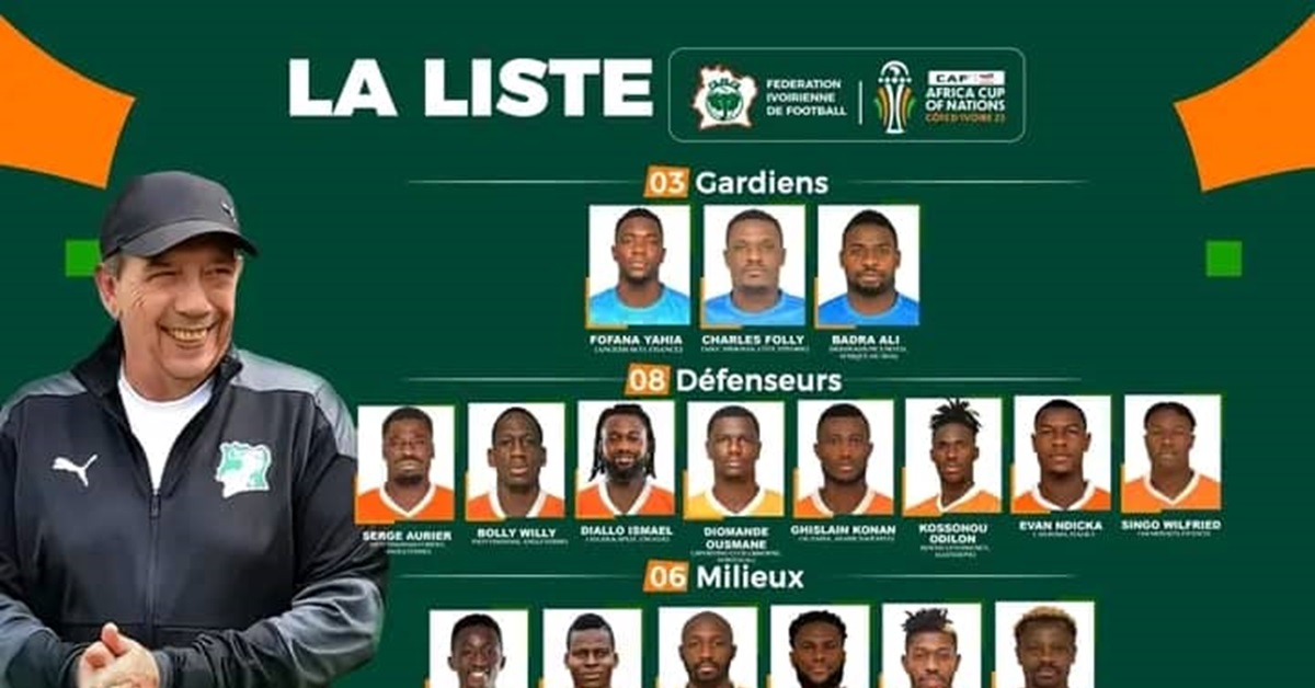 Ivory Coast Unveils 27-Man Squad Ahead of Clash With Leone Stars