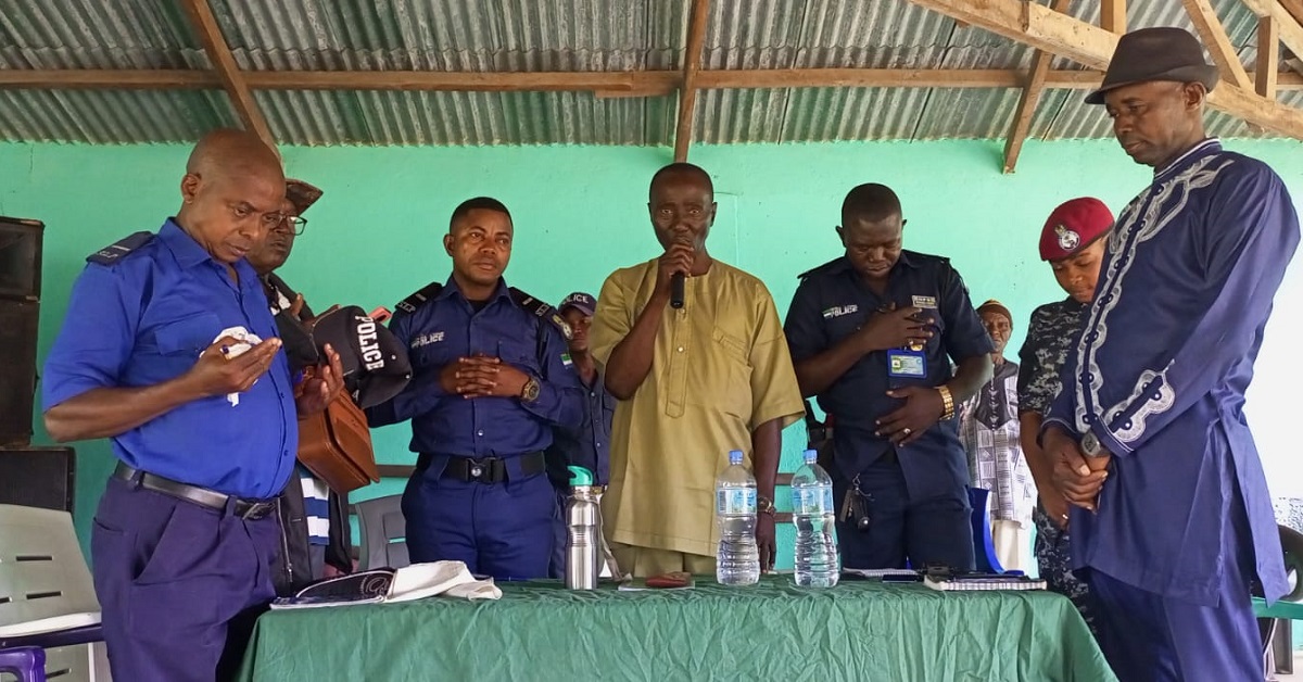 Kenema Police Division Revives Chiefdom Policing Partnership Committees
