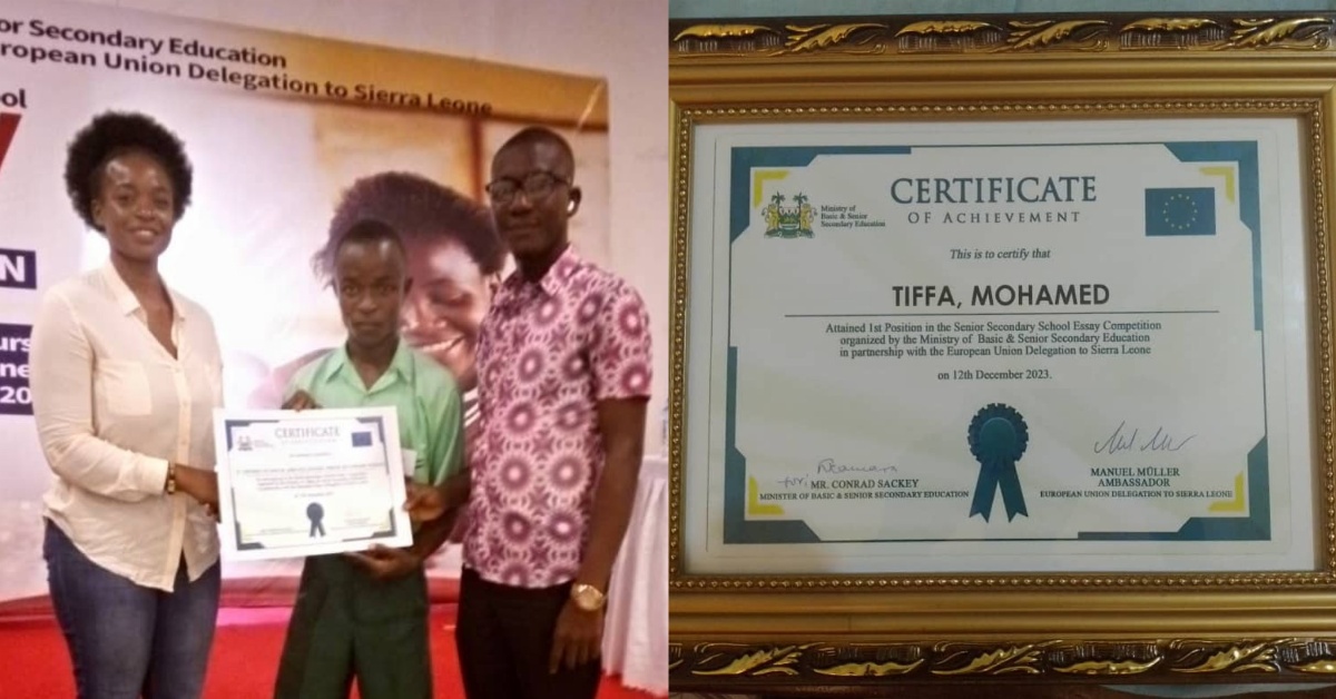 Saint Stephen’s Technical And Vocational Secondary School Wins National SSS Essay Competition