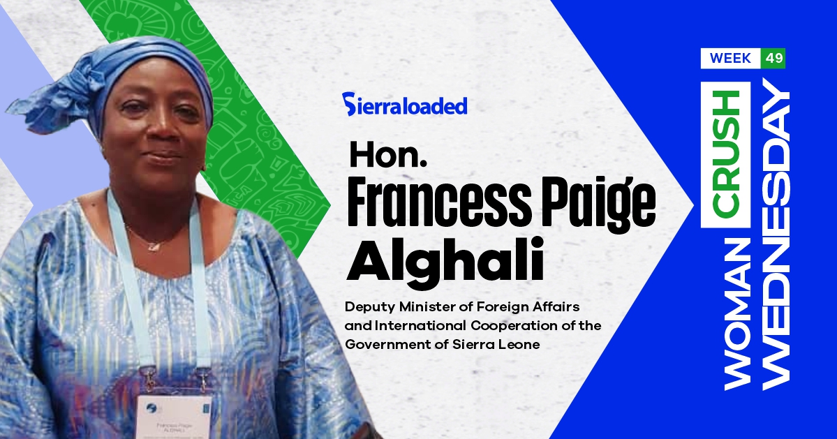 Meet Hon. Francess P. Alghali, Sierraloaded Woman Crush