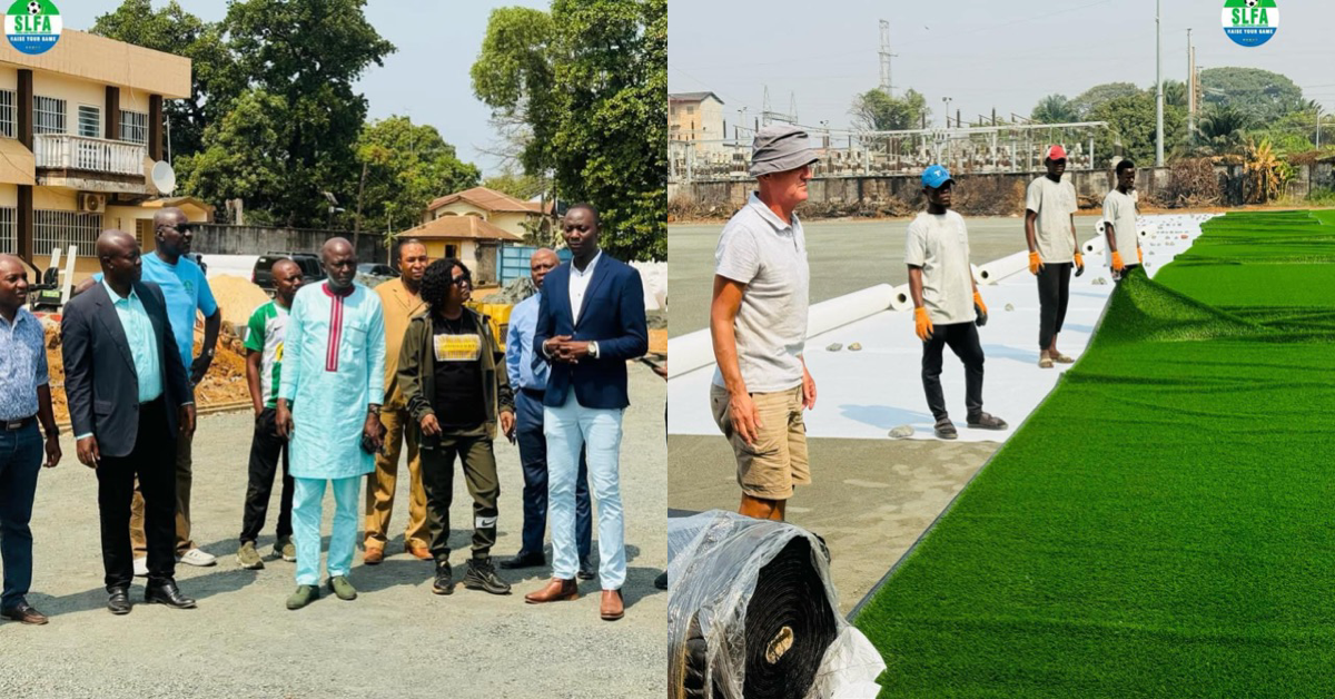 Minister of Sports Leads Government Delegation to Assess FIFA Turf Projects at Sierra Leone Football Academy