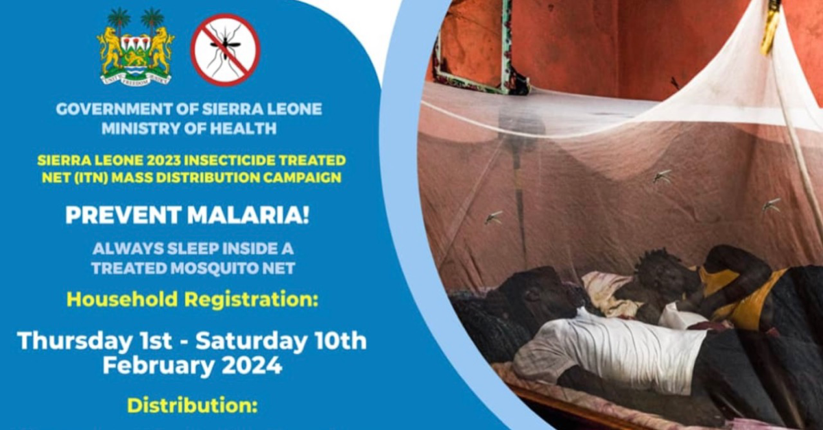 Prevent Malaria in Sierra Leone with Mosquito Nets - GlobalGiving