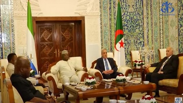 President Bio Arrives in Algeria on Three-Day Visit