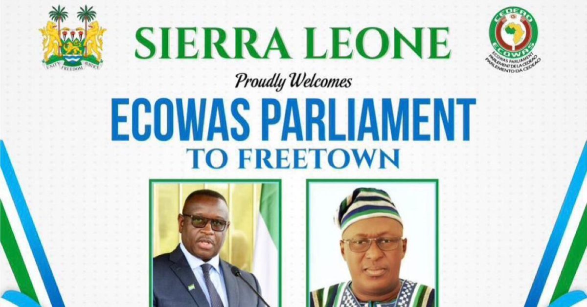 Sierra Leone to Host ECOWAS Parliamentary Session