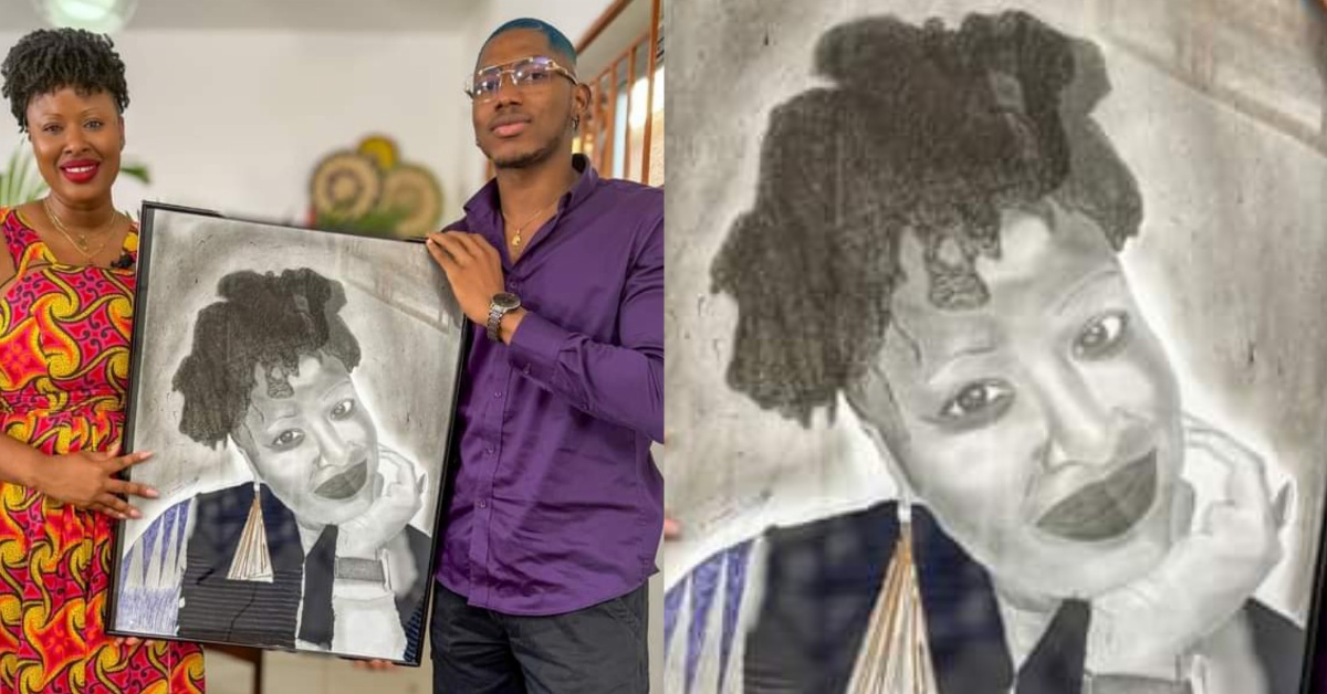 Vickie Remoe Receives Portrait From Former House of Stars Contestant