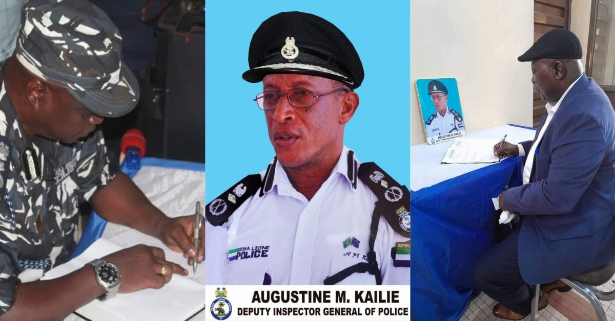 SLP Opens Book of Condolence for the Late Deputy Inspector General (DIG) Augustine Magnus Kailie