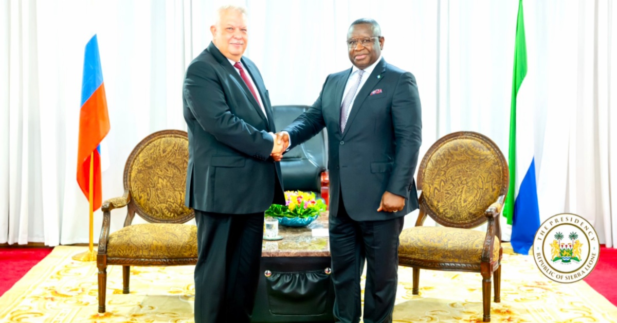 President Bio Welcomes Russian Ambassador to Sierra Leone