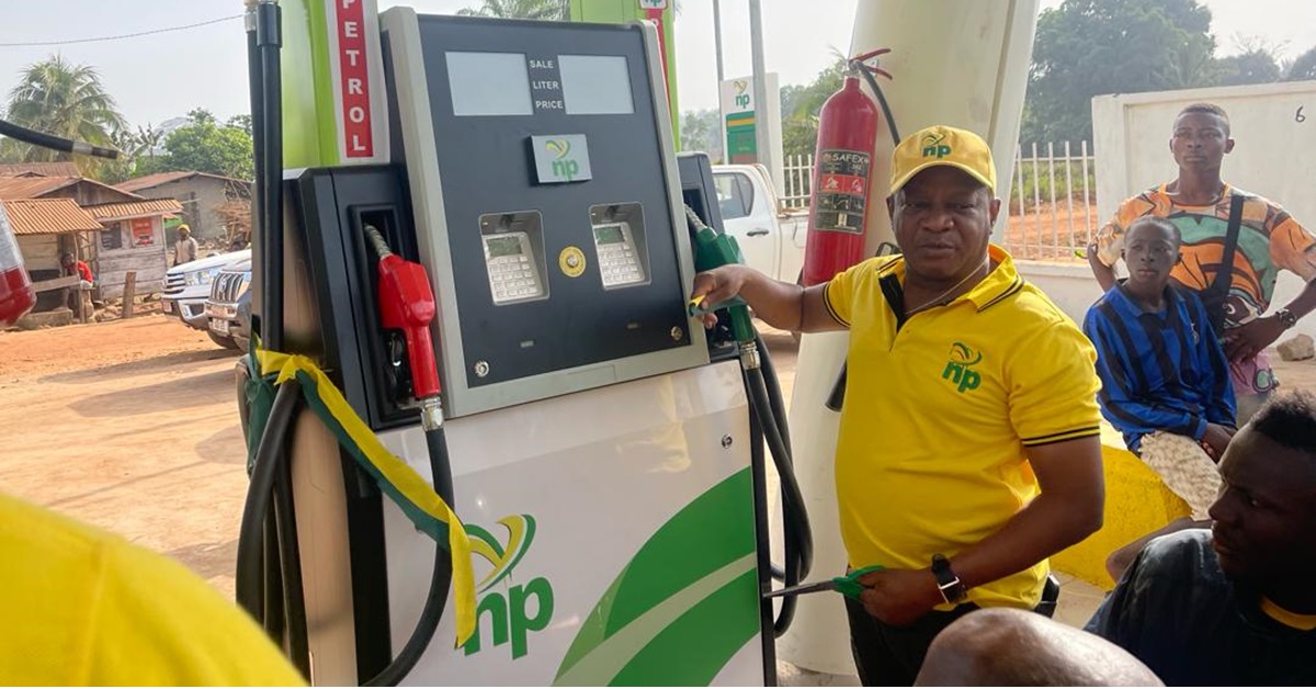 NP-SL Limited Commissions First Fuel Station in Bunumbu