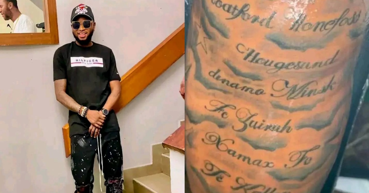 Ex-Leone Stars Captain Zingalay Shows Off Tattoo Tributes to Former Clubs