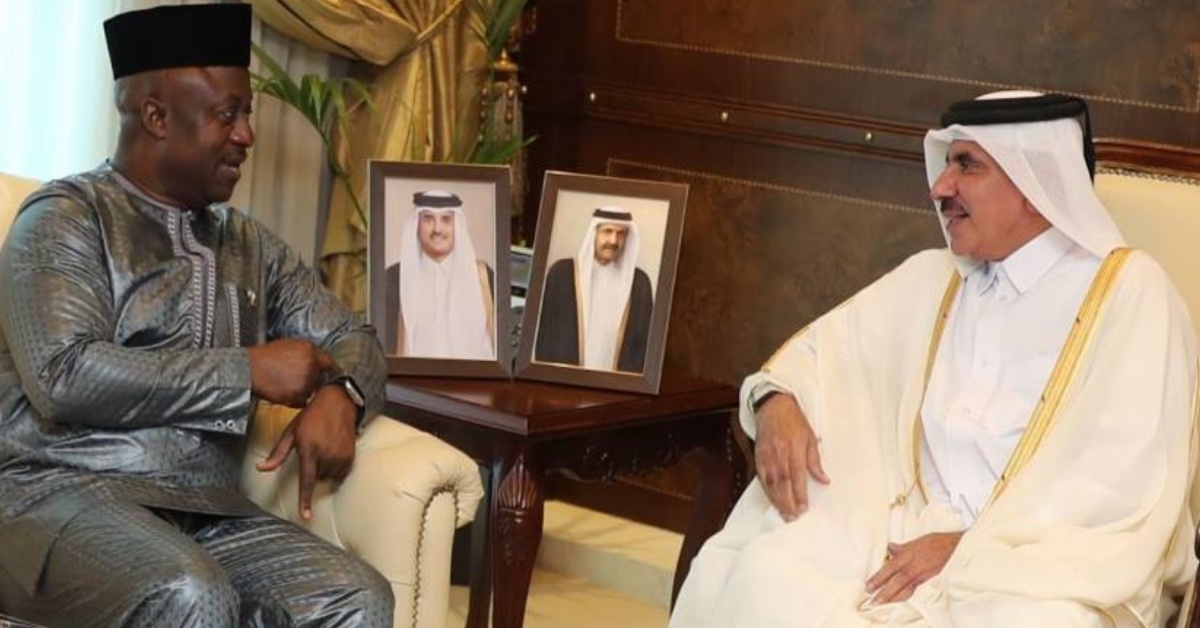 Transport Minister Alhaji Fanday Turay Meets His Counterpart of Qatar