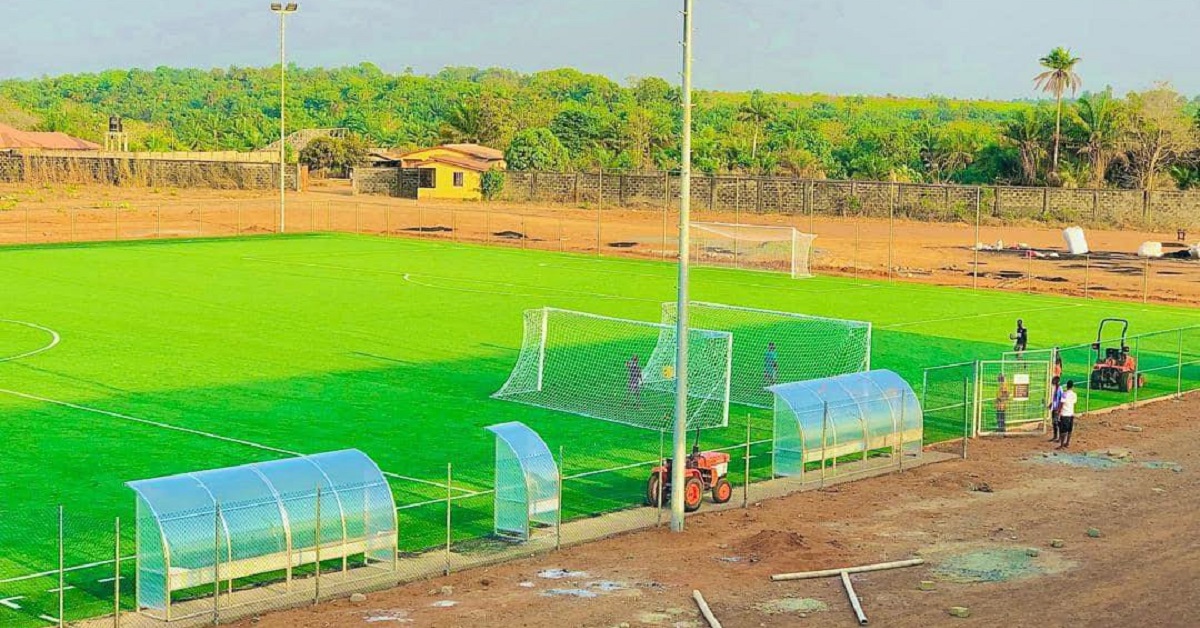 Port Loko Town Field Upgraded With New Artificial Tuff, Perimeter Fence And Floodlights