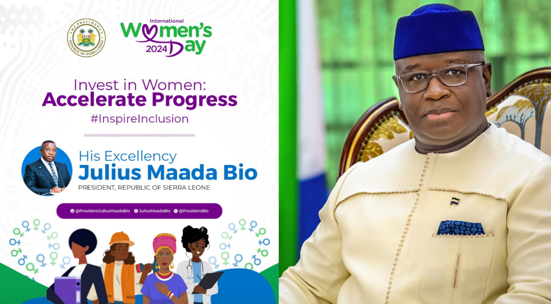 International Women’s Day: President Bio Pledges Unwavering Support For Women’s Equality