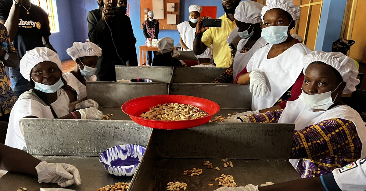 EU and GOSL Commission Cashew Processing Factory in Western Rural District