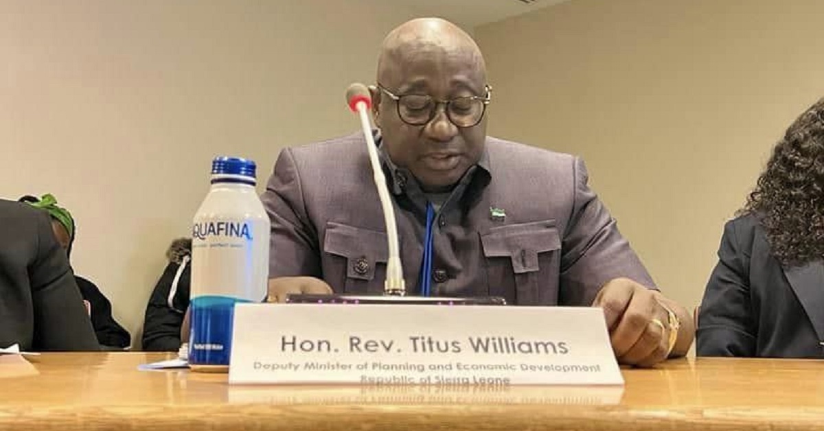 Deputy Planning Minister Urges Global Support For Sierra Leone’s Development Agenda at UN Summit