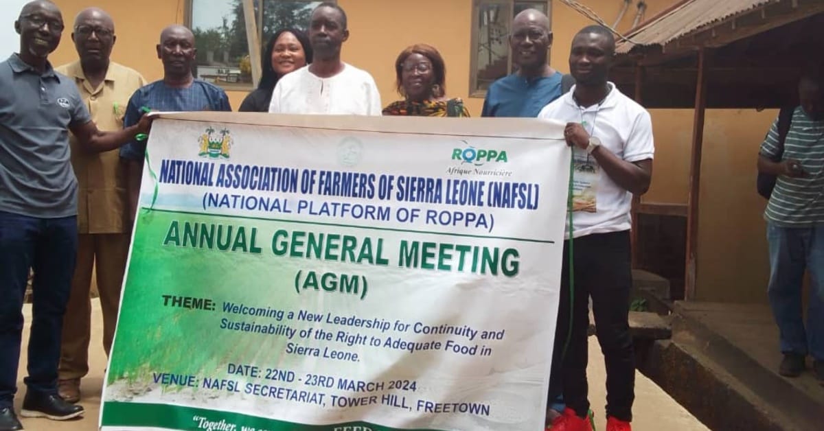 National Association of Farmers in Sierra Leone Elects New President