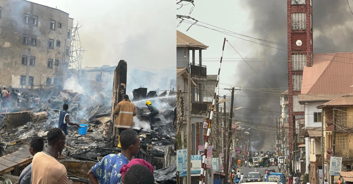 Homes, Businesses Destroyed in Fire Outbreak in Freetown on Sunday