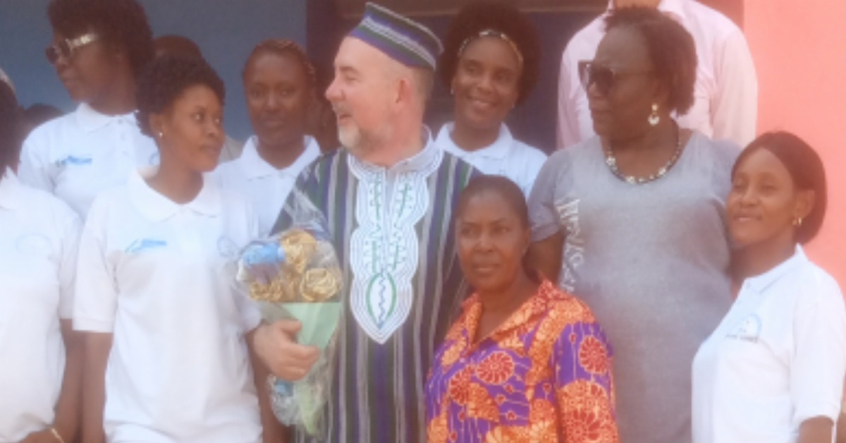 Ireland Ambassador Oversees Implementation of “Teach for Salon” Project in Moyamba District