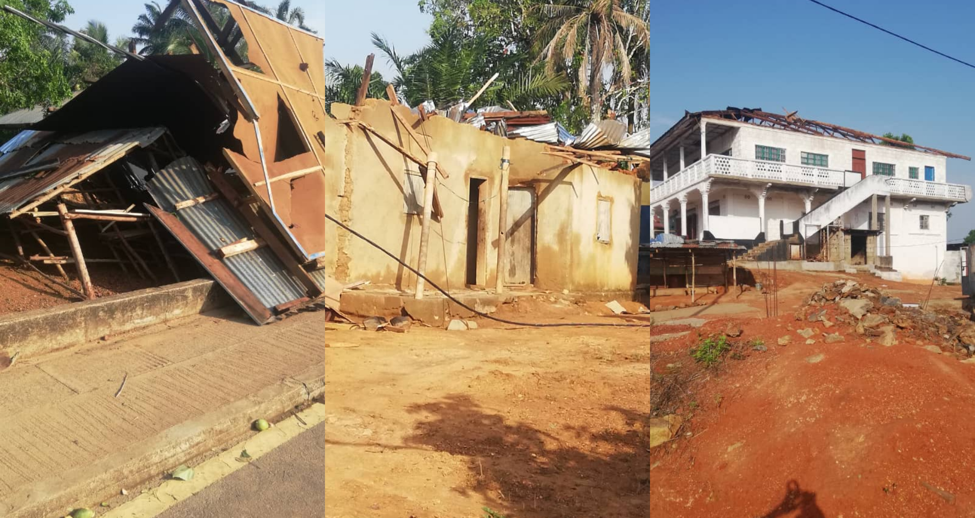 Hundreds Left Homeless as Heavy Wind Destroy Houses in Kailahun