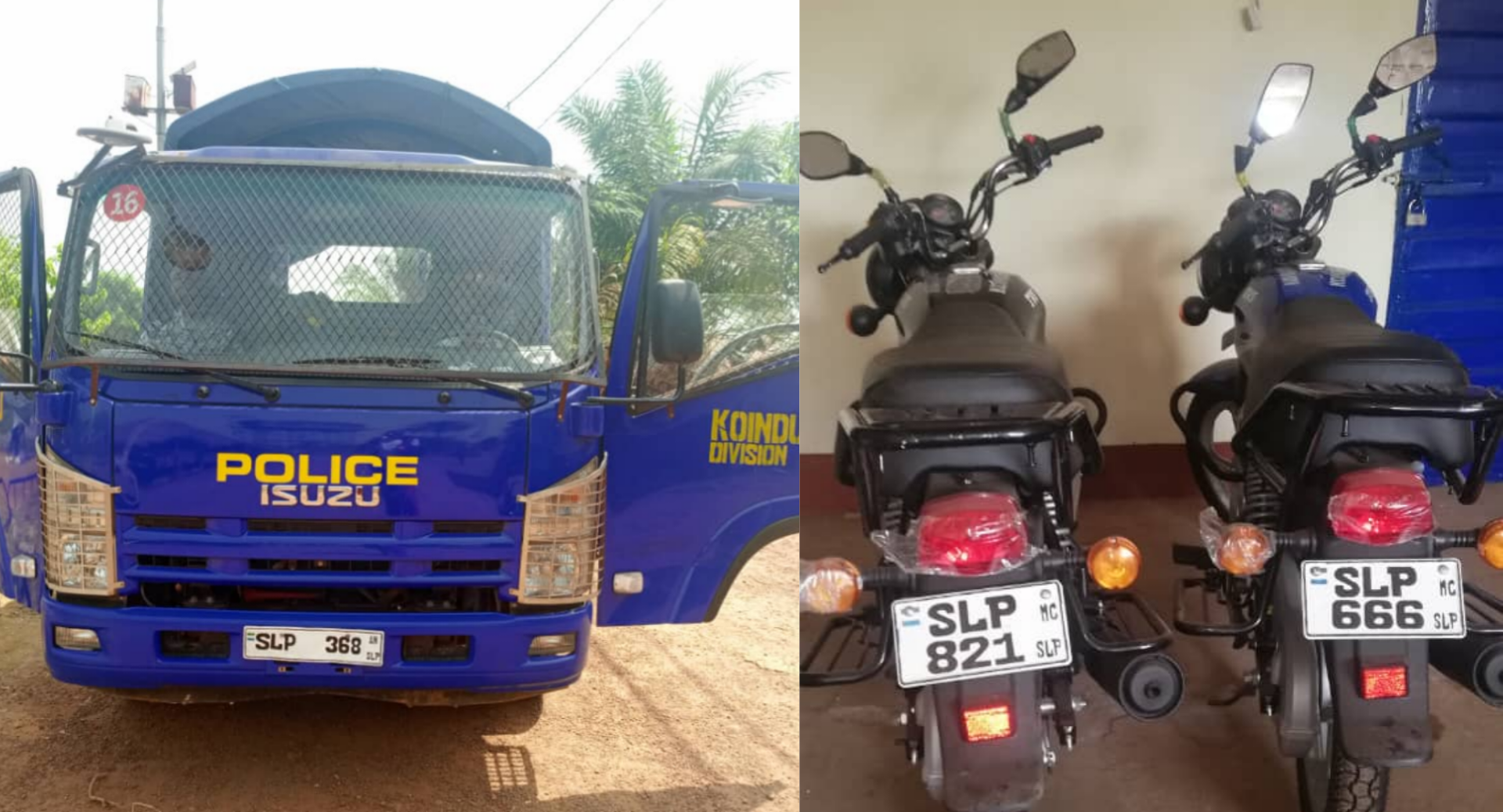 Koindu Police Division Empowered With Operational Truck And Motorcycles