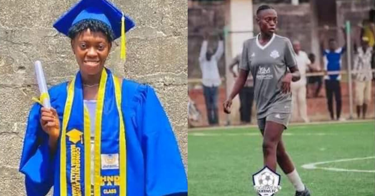 Magbwemo Queens Player Graduates With Higher National Diploma in Business Administration Management