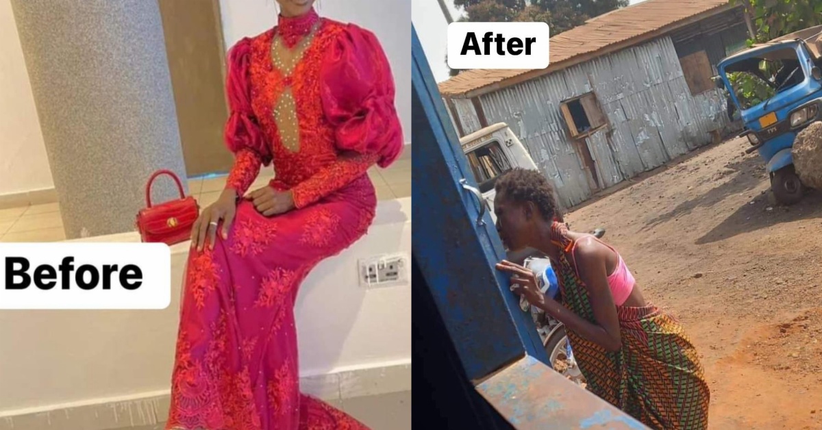 Sierra Leoneans React to Before And After Photos of Alleged Kush Lady