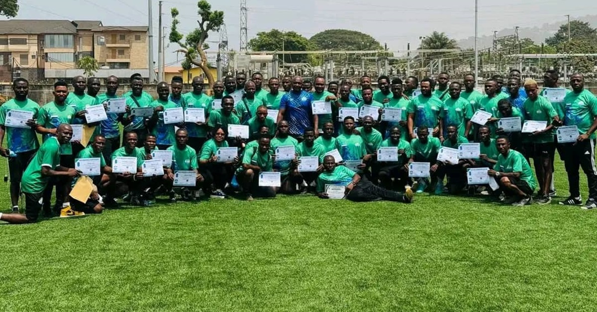 Over 60 Sierra Leonean Coaches Awarded SLFA License B Coaching Certificate