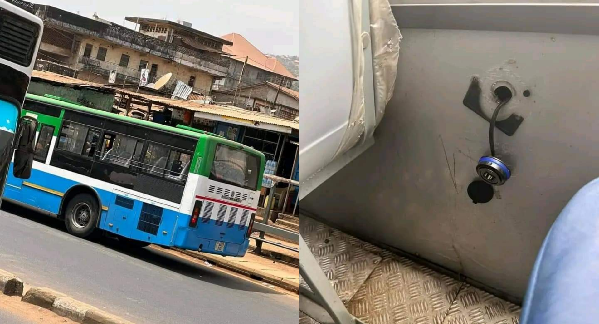 Government’s Waka Fine Bus Vandalized in Freetown