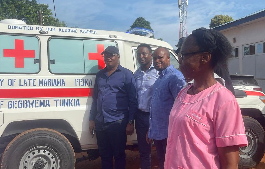 Chief Immigration Officer, Alusine Kanneh Donates Brand New Ambulance to Kenema Community