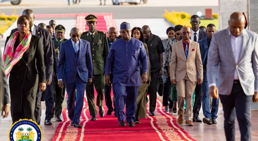 President Bio Arrives in Dakar For Swearing-In Ceremony of Senegal’s President-Elect Bassirou Diomaye Faye