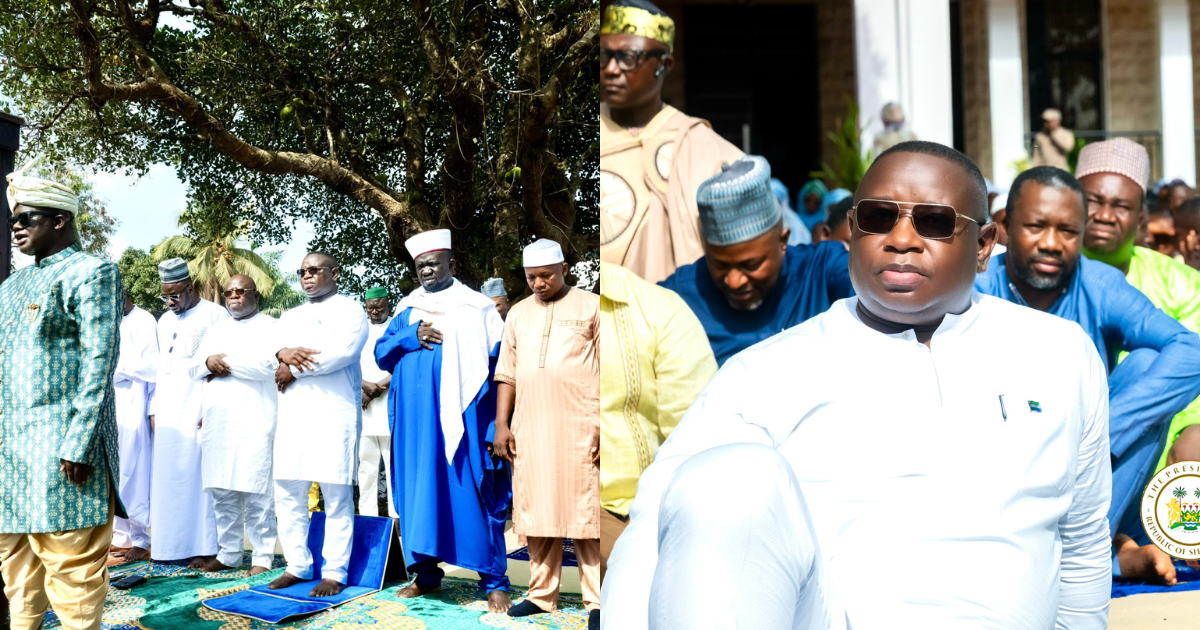 President Bio Joins Muslim Faithful For Eid Prayers