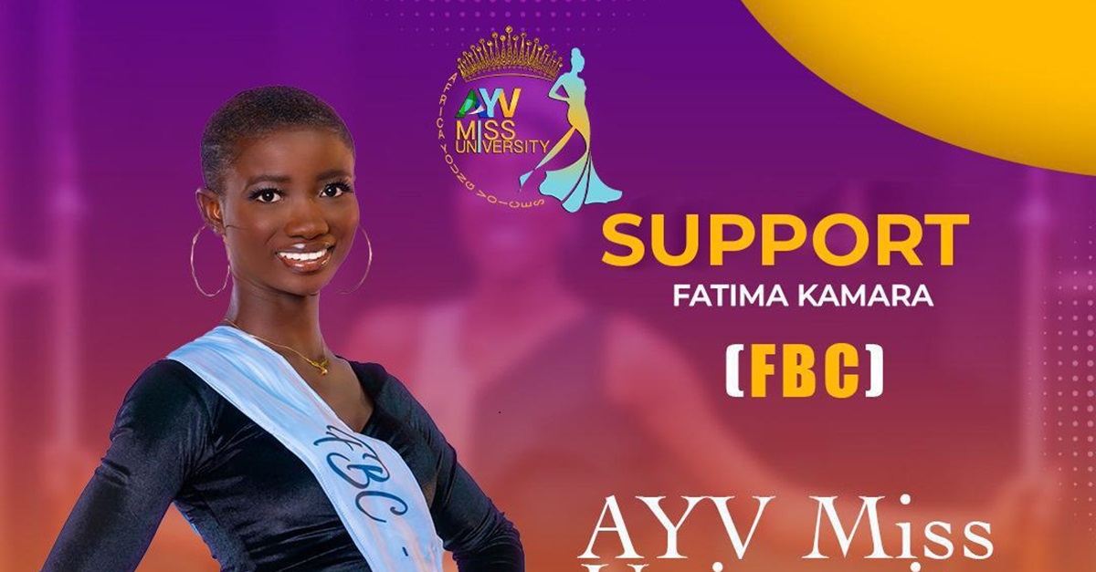 AYV Miss University 2023/2024: Meet Fatima Kamara, Contestant From FBC