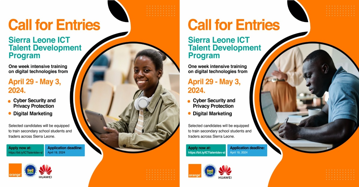 Sierra Leone Launches ICT Talent Development Program in Partnership with Huawei and Orange