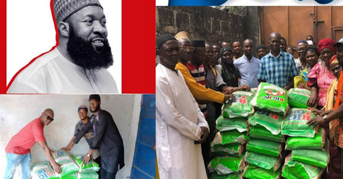 APC Jagaban Donates Rice to Sierra Leonean Muslims For Ramadan
