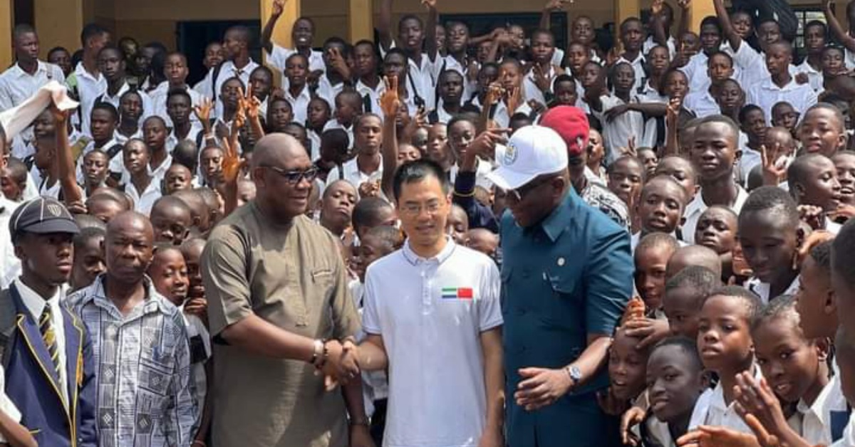 NaCSA Commissioner and Chinese Ambassador Visit Bo Government Secondary School