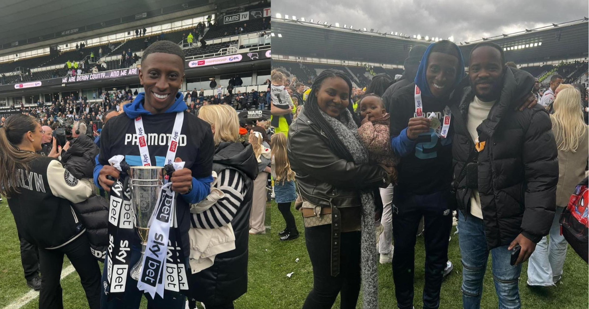 Sierra Leonean Midfielder Tyrese Fornah Celebrates League Promotion With Derby County