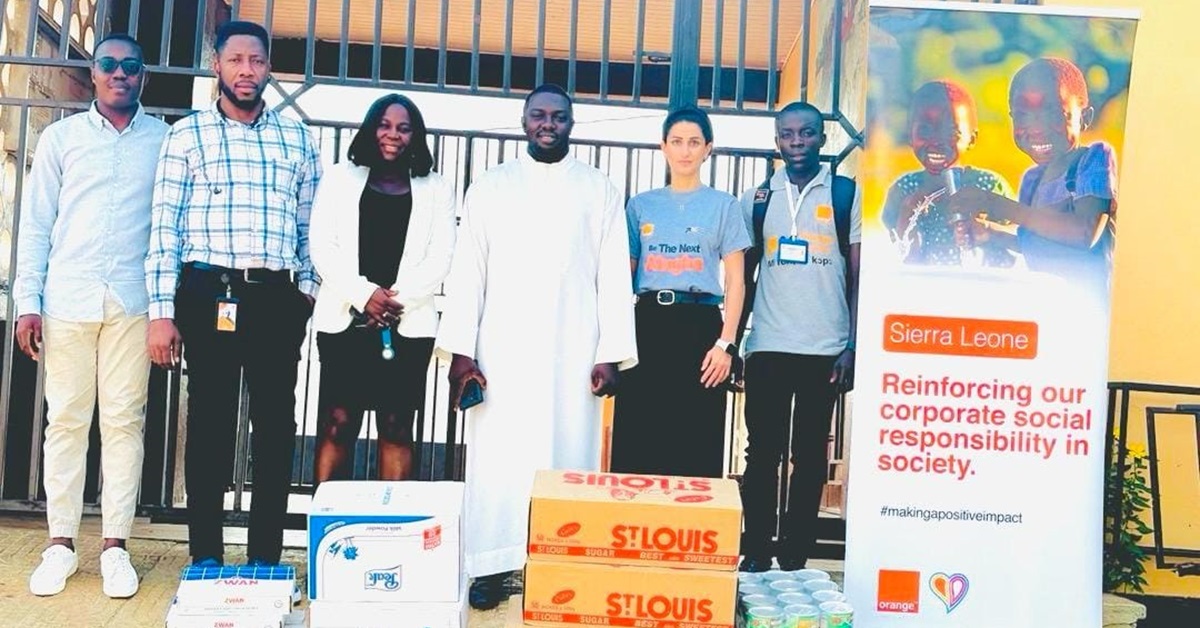 Orange Donates Food Items to Churches Across Sierra Leone