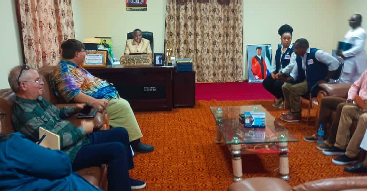 US Ambassador Bryan Hunt Visits Koidu City Mayor, Discusses Areas of Mutual Interests