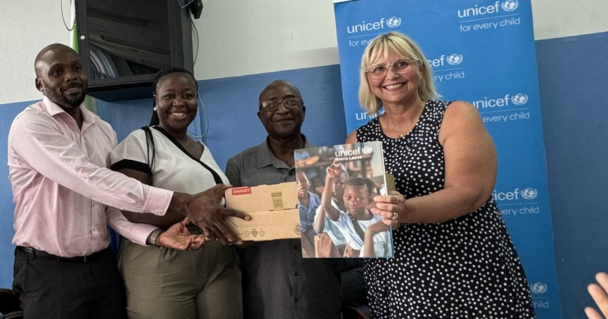 UNICEF Donates Laptops to Boost e-Health Management in Sierra Leone