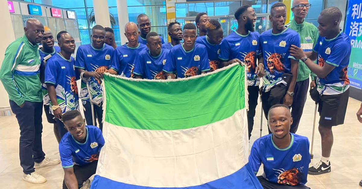 Sierra Leone National Amputee Football Team Arrives in Cairo, Egypt Ahead of CAF Amputee Football Tournament