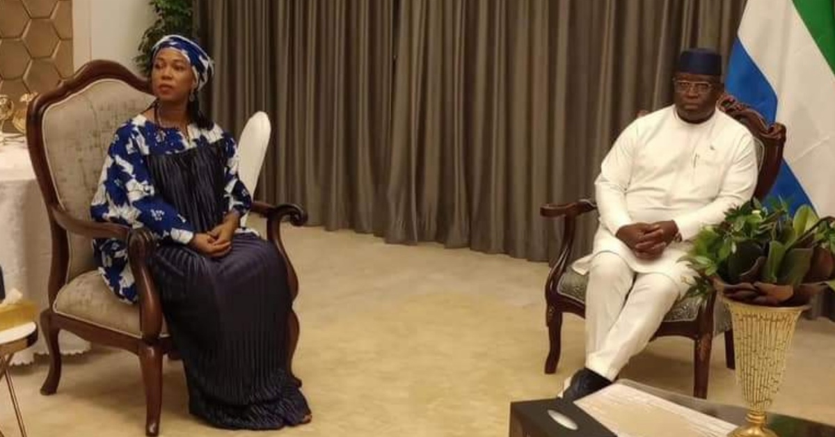 President Bio And First Lady Fatima Bio Arrives in Gambia For 15th OIC Banjul Summit