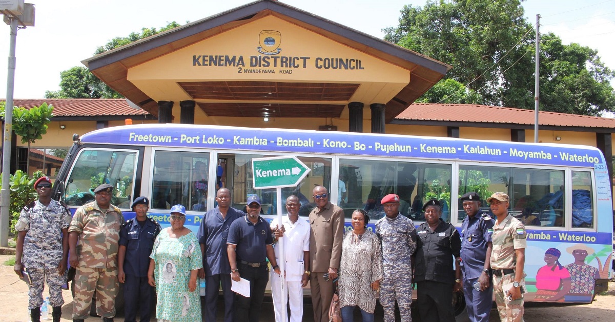 European Union’s Bus Tour Engages Stakeholders in Kenema District