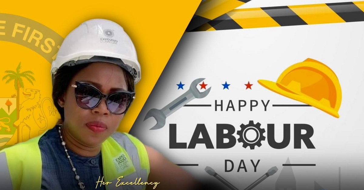 First Lady Fatima Bio Recognizes Hardworking Sierra Leoneans on International Labour Day