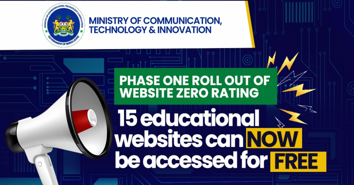 Sierra Leone Government Launches 15 Educational Websites Sierra Leoneans Can Access Without Data