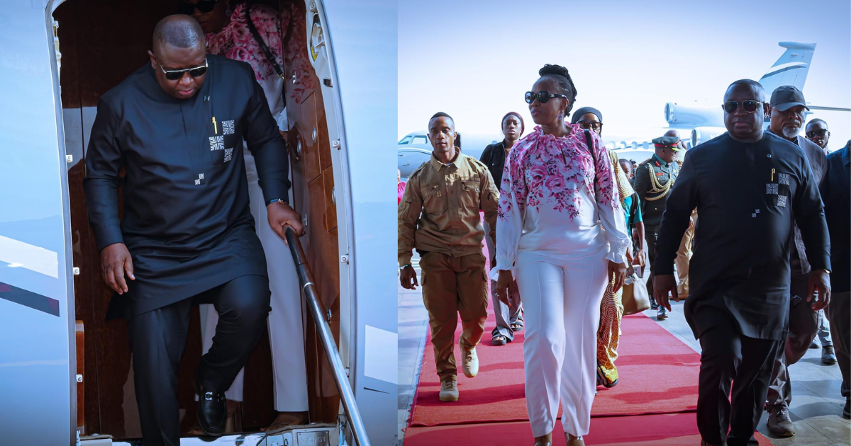 President Bio And First Lady Fatima Bio Return Home After Diplomatic Engagements in Gambia