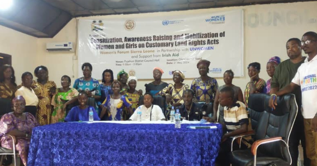 Women’s Forum Sierra Leone Leads Empowerment Effort on Customary Land Rights