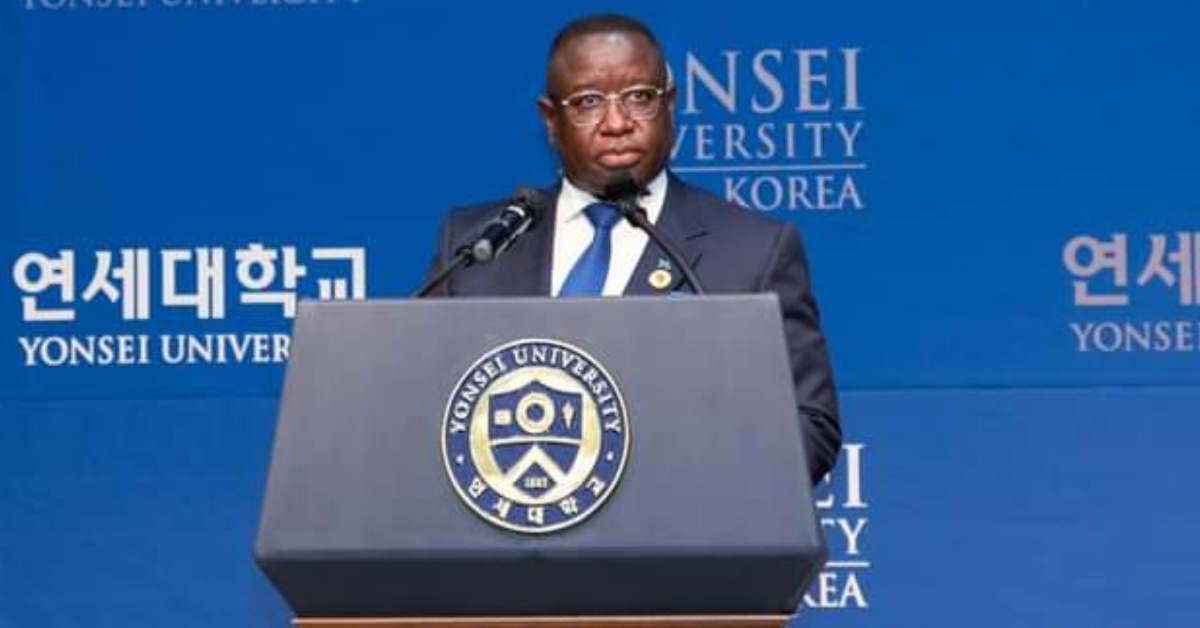 President Bio Delivers Lecture at Yonsei University, Seoul, Korea