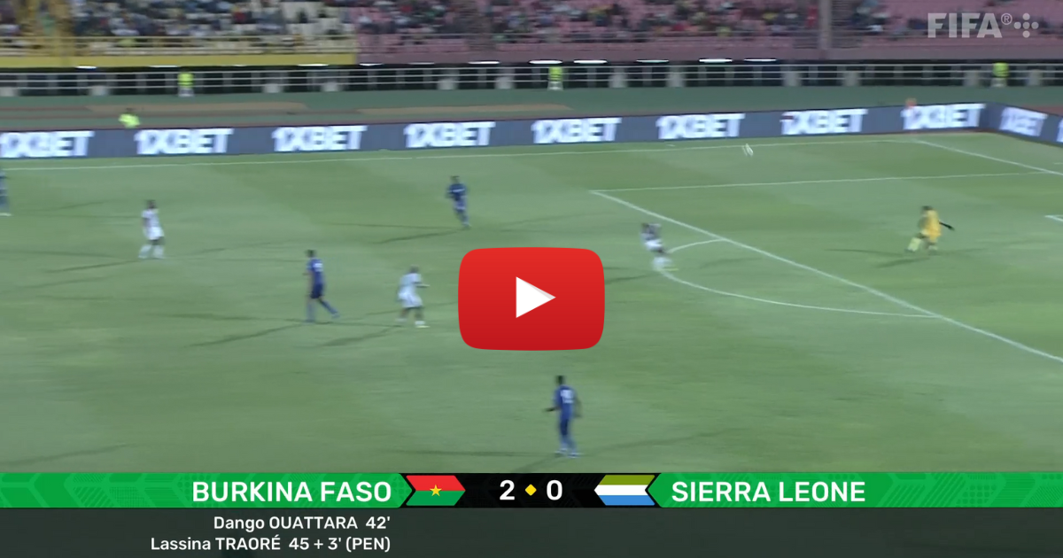 Burkina Faso (2) Vs (2) Sierra Leone | 2024 FIFA World Cup Qualifiers Goals & Match Highlights